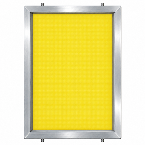 GSF 23" x 31" 280/34 Thin Thread Yellow Mesh Alum Frame W/ MHM Pins