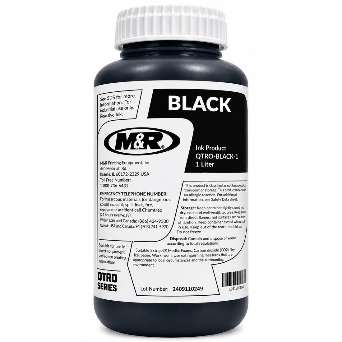 M&R Quatro DTF Black Ink 1 Liter