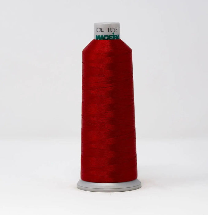 Madeira Polyneon 1838 Brick Red Embroidery Thread 5500 Yards Madeira