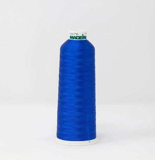 Madeira Rayon 1076 True Blue Embroidery Thread 5500 Yards Madeira