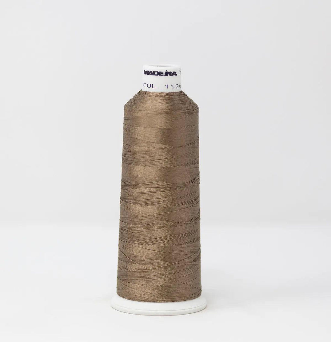 Madeira Rayon 1136 Dark Taupe Embroidery Thread 5500 Yards