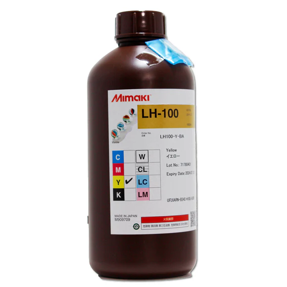 Mimaki LH-100 Yellow UV Curable Ink -1 Liter