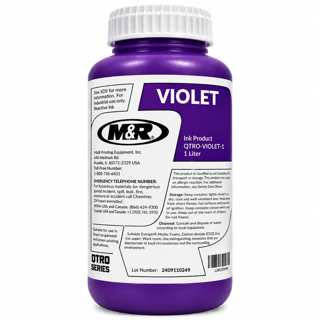 M&R Quatro DTF Violet Ink 1 Liter